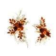 thumbnail image 6 of QccHieUs 2 Pieces Artificial Flower Swag Floral Backdrop Centerpiece Garland Welcome Sign Orange, 6 of 9
