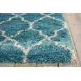 thumbnail image 4 of Nourison Amore Shag Trellis Aqua 3'2" x 5' Area Rug, (3' x 5'), 4 of 9