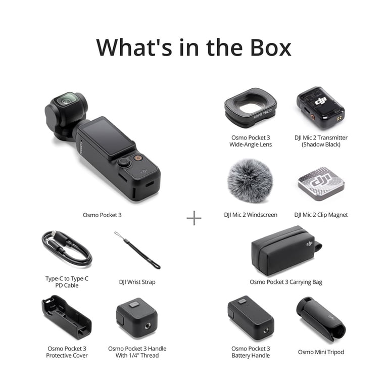 DJI Osmo Pocket 3 Creator Combo, CP.OS.00000302.01, 4K 120fps 