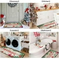 thumbnail image 6 of 2 Pcs Christmas Kitchen Rugs and Mats for Floor Non-Slip Backing Mat Merry Christmas Kitchen Decor Anti Fatigue Kitchen Rug Sets with Runner Xmas Decor (Christmas 02, 17"x47.2"+17"x30"), 6 of 6