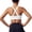 White, variant on Women's Athletic Sports Bra with Built-In Cups Medium Support Criss Cross Back Workout Yoga Bra for Running Gym Fitness