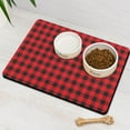 thumbnail image 3 of Pet Feeding Mat with Colorful Checkered Design, Durable Waterproof Dog Food Mat, Absorbent, Non-Slip, Quick Dry, Washable Mat Featuring Striped and Checkered Fusion Pattern, 3 of 7