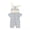 Gray, variant on Kkkded Boys Girls Hooded Ears Baby Romper Jumpsuit with Zipper 0-18 Months Newborn Cotton Pajamas Summer Cute Onesie Short Sleeve Bodysuit