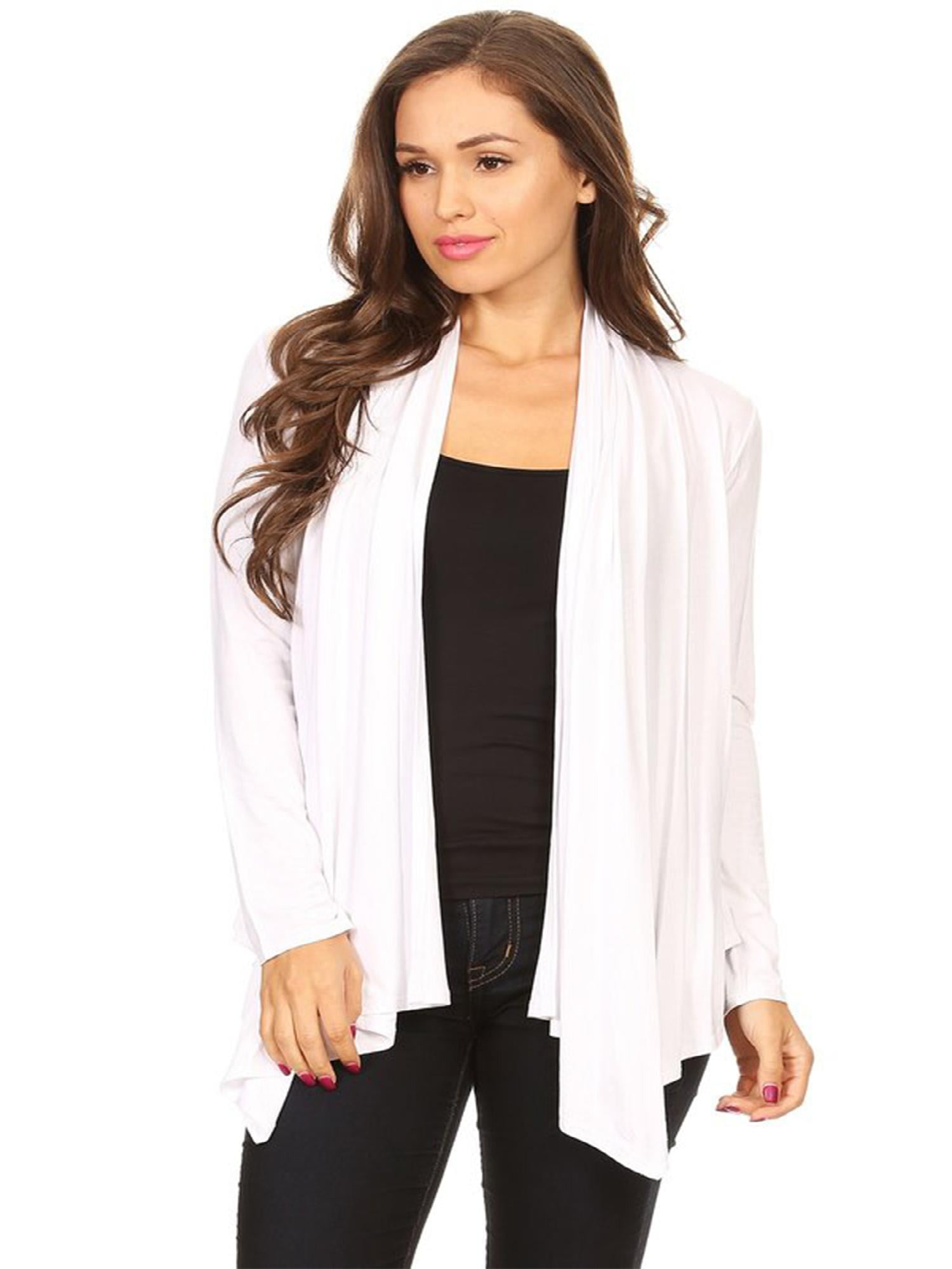 USA SELLER S-3X Women  Casual  Long Sleeve Solid Open Front Cardigan Sweater 