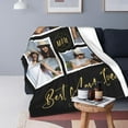 thumbnail image 5 of Personalized Christmas Birthday Gifts for Mom from Daughter Son Kids Custom Throw Picture Blanket Customized Blanket with Photos for Women, Grandma, Mother in Law 40"X50", 5 of 6