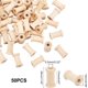 thumbnail image 4 of 50 bobinas de madera vacías para coser, bordar, tejer y tejer., 4 of 9