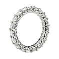 thumbnail image 2 of 2.00 Ct Round Cut Natural Diamond Stylish Eternity Band for Anniversary Solid 14K White Gold Size 4, 2 of 7