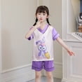 thumbnail image 1 of Spiderman Marvels Conjunto de pijamas para niños Ropa de dormir Piyamas Seda de hielo Ropa para el hogar Seda Niños Verano Manga corta Suit14 altura 125-135 cm zhangmengya CONDUJO, 1 of 2