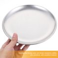 thumbnail image 3 of Plato de acero inoxidable para servir buffet, plato de almacenamiento para aperitivos y postres, plato para servir carne, 3 of 6