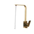 thumbnail image 1 of Square Kitchen Faucet, Matte Black Polished Chorme Hot And Cold Kitchen Sink Tap, 360 Degree Rotation Mixer Deck Mounted Water Tap ,Versatile Features, 1 of 7
