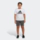 thumbnail image 3 of Pantalones cortos adidas Classic de 3 rayas para niños, color gris, talla S (8 Plus), 3 of 6