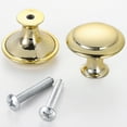 thumbnail image 3 of Dazone Cabinet Door Knobs, 40 Pack Stainless Steel Cabinet Knobs Door Handles Cupboard Drawer Kitchen Hardware Pulls With Screws,Round Pull Knobs, Gold, 3 of 9