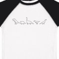 thumbnail image 4 of Inktastic Cute Dinosaur Outline Illustration Boys or Girls Toddler T-Shirt, 4 of 5
