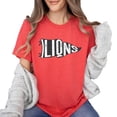 thumbnail image 2 of Lions Vintage Sports Flag Shirt for Men Women and Teens Unisex Lions Team Mascot T-Shirt Red Shirt Adult X-Large, 2 of 5