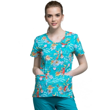 

Tooniforms V-Neck Women Medical Scrub Top TF633