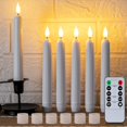 thumbnail image 1 of Velas cónicas LED sin llama de Lamp 5plots, columna romana, 18 cm, 1 of 9