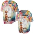 thumbnail image 3 of Happy Birthday to Vizsla Kitten Party Balloons Cake All Over Print 3D Baseball Shirt Vizslas Dog Lover Gifts Idea Softball Sport - 00027, 3 of 6