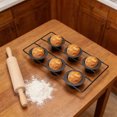thumbnail image 3 of Sartén Para Popover De 6 Tazas Para Hornear, Utensilios Para Hornear De Acero Al Carbono Resistentes, Antiadherentes, Profundos, Fáciles De Limpiar Para Pudín, Muffins, Popovers, 3 of 7