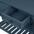 thumbnail image 2 of Benjara Console Table with 2 Drawers and 2 Shutter Doors, Navy Blue, 2 of 6