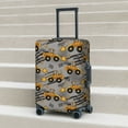 thumbnail image 5 of Uemuo Retro Excavator Printed Washable Luggage Cover - Fashion Suitcase Protector Fits 18-32 Inch Luggage -X-Large, 5 of 9