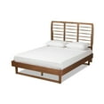 thumbnail image 2 of Baxton Studio Lucie Modern and Contemporary Walnut Brown Finished Wood Full Size Platform Bed, 2 of 7