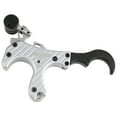 thumbnail image 3 of Compound Bow Brass Release Aids Thumb Trigger 3 4 Finger Grip Archery Hunting（silver）, 3 of 22