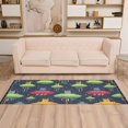 thumbnail image 2 of Yayeee Runner Rug for Bedroom 2'x6' Machine Washable Hallway Non Slip Mat, Colorful Space Cat, 2 of 8