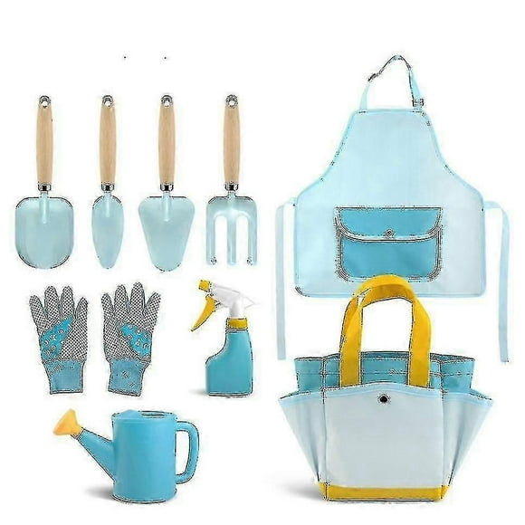 9pcs Kids Gardening Tools Children Outdoor Planting Toy Kit With Storage Bag