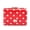 Red, variant on Blue Polka Dot Trifold Wallet, Glossy PU Leather Purse with Snap Closure, Multi Card Slots, Compact Coin Pocket, Christmas/Birthday Gift for Women Girls