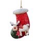 thumbnail image 1 of Wosthever Decoración colgante de Navidad portátil para el hogar, oficina, árbol de Navidad, ventana, puerta, adorno para interiores y Kits de decoración para fiestas Calcetín navideño rojo, 1 of 5