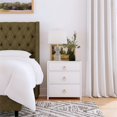 thumbnail image 4 of Butler Specialty Lark White 3 Drawer Nightstand, 4 of 6