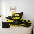 thumbnail image 6 of Manfei Children Teens Personalized Initial P Bedding Comforter Set 7-Piece,Graffiti Splash King Bedding Sets,Sport Baseball Ultra Soft Bed Sheets,Super Cozy Room Decor,Reversible, 6 of 8