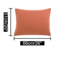 thumbnail image 6 of REGALWOVEN 1800 Microfiber Breathable Zippered Pillowcases Set of 2, Standard Orange 20"x26", 6 of 7
