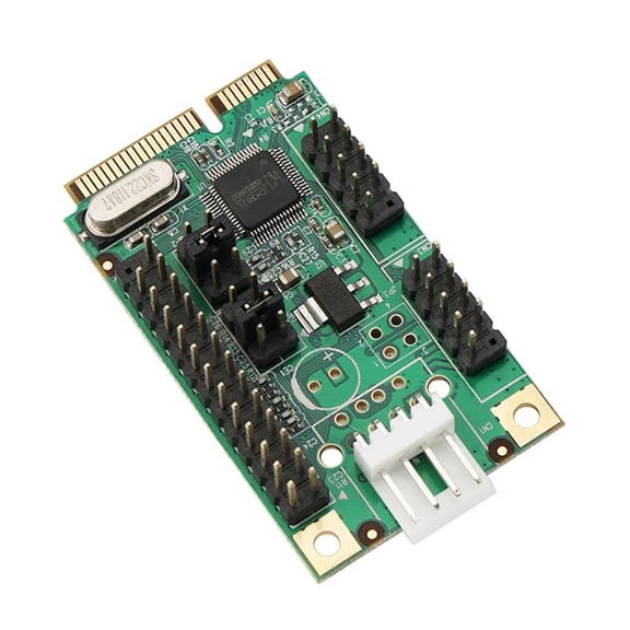 ZPAQI PCIE to RS232 Serial DB9 DB25Com Adapter Card for Smart WCH382L Chip 6Gb/s