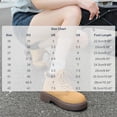 thumbnail image 3 of OKBOP Women's Hiking Boots Tan Lace-Up Chunky Lug Sole Round Toe Brown Stylish Women's Boots Sizes 35, 3 of 5