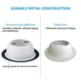 thumbnail image 4 of TORCHSTAR 6 Inch Recessed Can Light Trim, Step Baffle with Ring, ?Full Metal, for 6 Inch Recessed Can, Fit Halo/Juno Remodel Recessed Housing, White, Pack of 6, 4 of 5
