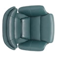 thumbnail image 3 of CHITA Swivel Recliner Chair with Ottoman Set & Adjustable Headrest, Leather Lounge Accent Arm Chairs for Living Room Bedroom, Teal Blue, 3 of 17