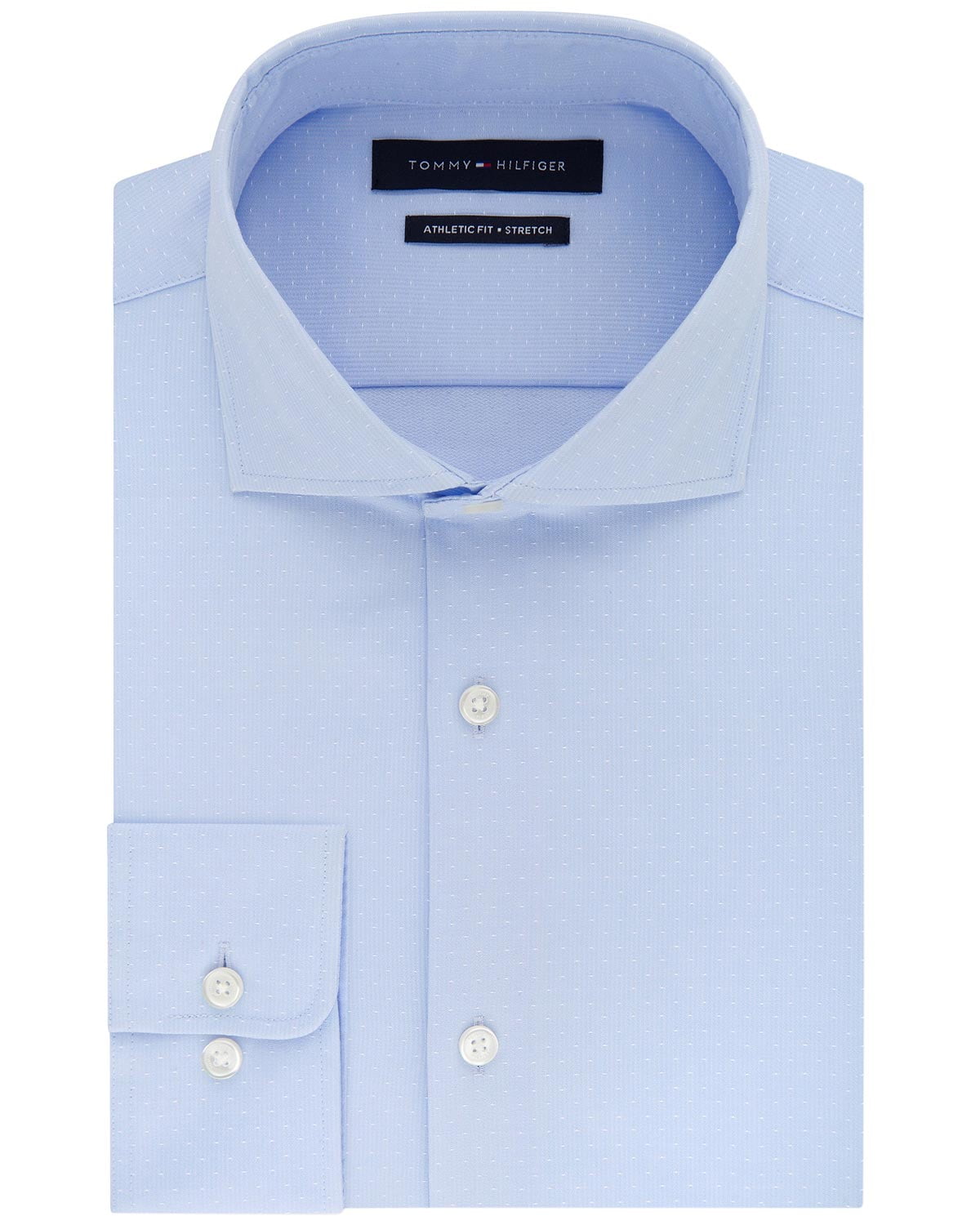 Famous Name Famous Brand Mens Fitted Stretch Flex Collar Dress Shirt