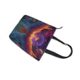thumbnail image 4 of Zipper canvas bag large capacity large size practical handbag durable Canvas with leather material Majestic Phoenix, 4 of 7