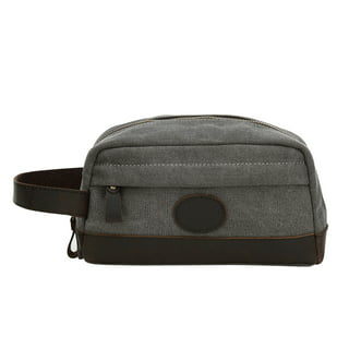  Timberland Men's Toiletry Bag Canvas Travel Kit Organizer,  Charcoal, One Size : Beauty & Personal Care