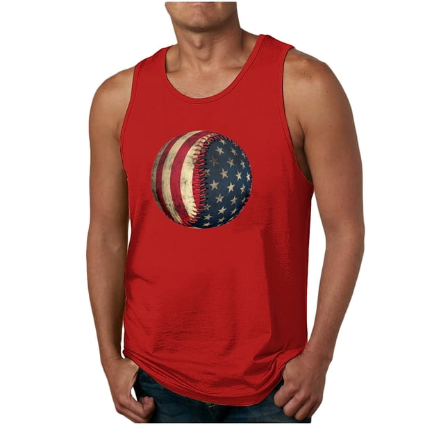 Tanques para Hombre de Verano Suelto Cuello Redondo de Algodón Poliéster Desgaste Casual, Camisa sin Mangas Deportivas de los Hombres para Diario Y Al Aire Libre