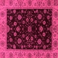 thumbnail image 1 of Ahgly Company Indoor Square Abstract Pink Modern Area Rugs, 7' Square, 1 of 4