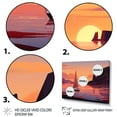 thumbnail image 3 of Designart "Beachside Dusk Twilight by the Shore" Coastal Metal Wall Art Set, 3 of 5