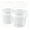 2pc*White3, variant on 48oz Clear Drink Bucket Cups with Lid and Handle, Leakproof Iced Coffee Cups for Cold Drinks, Fruit Juice, Party Picnic
