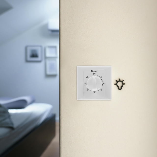 TEHAUX Module de Contrôle de Commutateur avec Construction ABS pour Gestion de Routine Quotidienne en Blanc 1Pcs