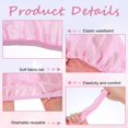 thumbnail image 3 of Woeilo 4 Pcs Net Plopping Cap for Drying Curly Hair, Diffuser Cap for Curly Hair Hair Dryer Bonnet with Drawstring Hair Plopping Towel Curly Plopping Cap for Home Use (White+Pink) white, 3 of 5
