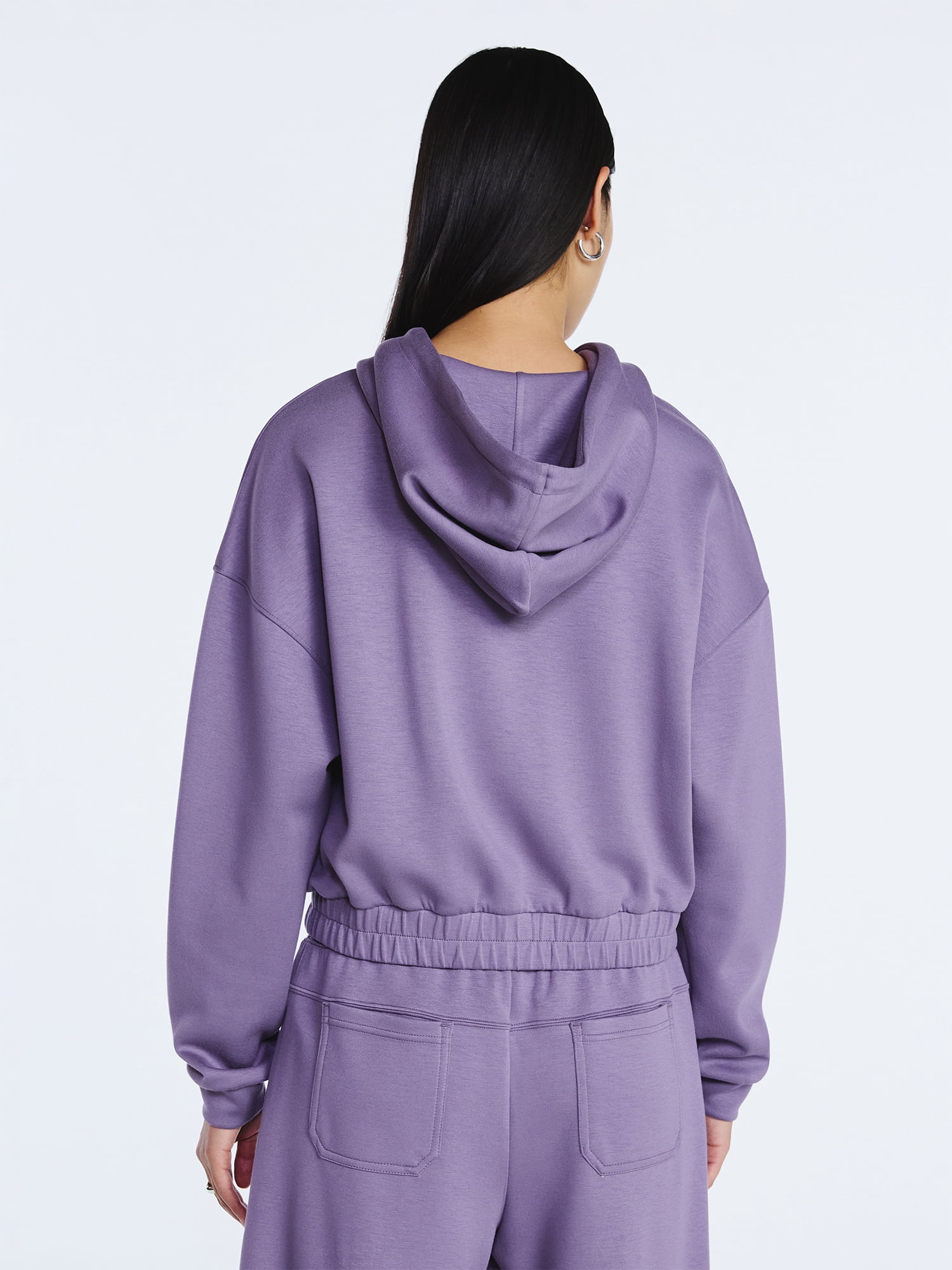 Scoop Women's and Women's Plus New Scubaknit Pullover Hoodie, Sizes XS-4X