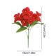 thumbnail image 3 of Recortes De Plástico Ramo de flores artificiales de pensamientos rojos, flores de seda artificiales para decoración de bodas y hogares (1 pieza) Rkxzt, 3 of 8