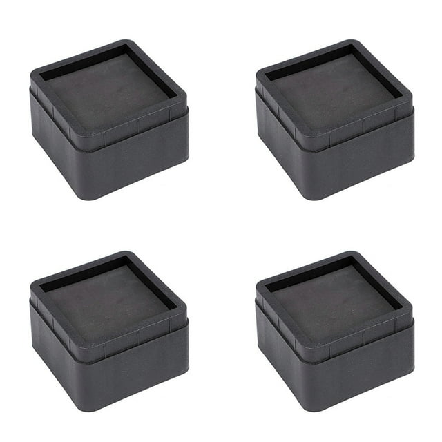 Paquete de 4 Elevados de Cama Apilables, Elevados de Muebles de 2 Pulgadas Con Gran Capacidad de Carga para Patas de Cama, Silla y Sofá, Protectores de Piso