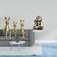 thumbnail image 2 of Escultura de figura,Estatua sentada Figura Escultura Adorno,Letrero de mesa,Decoración de escritorio acrílica Rincón festivo Decoración del hogar,Decoración de fiesta Adorno de escritorio, 2 of 8